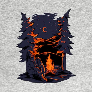 Alien camping T-Shirt